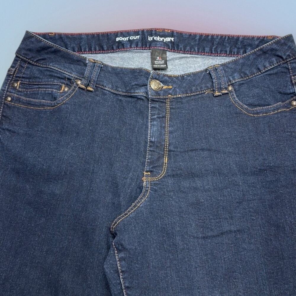 LANE BRYANT Women’s 18 Petite BOOT CUT Blue Jeans